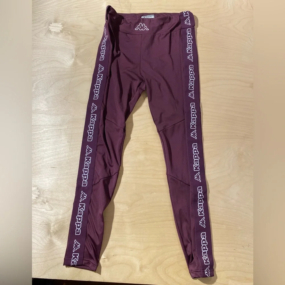Kappa Burgundy Leggings Small (OQ)